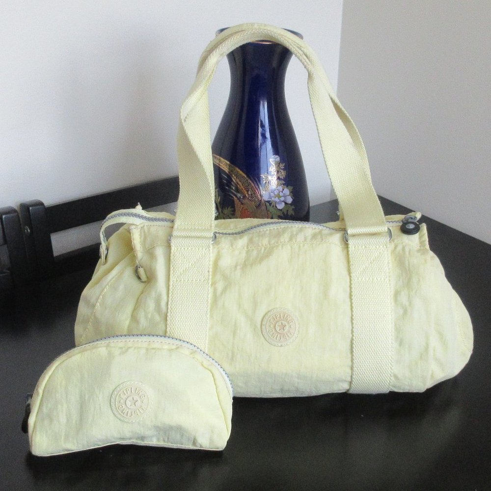 Kipling Yellow Tote Bag Lined with wallet